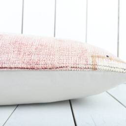 Kilim Lumbar Pillow Cover Turkish Anatolian Throw - 12x24 Inch - thumbnail 4