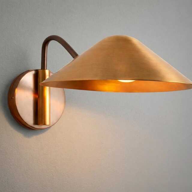 Mid Century Handmade Brass Modern Wall Light Fixture Sconce Bedroom Living Room Lighting Vintage Gold Lamp - image 1