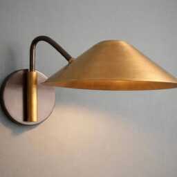 Mid Century Handmade Brass Modern Wall Light Fixture Sconce Bedroom Living Room Lighting Vintage Gold Lamp - thumbnail 2