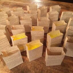 20 Mini Luminaries, Book Decorations, Wedding, Favors, Art, Luminary Bags, Sculptures - thumbnail 2