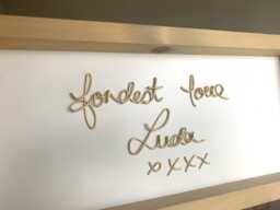 Custom Handwriting Wire Words - Sentimental Gifts Personalised Metal Wall Art Memorial Gift Recreated - thumbnail 1