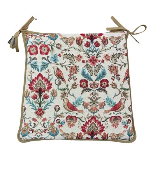 William Original Tapestry - William Morris Design Tapered Tie-On Seat Pad. Garden/Patio/Kitchen/Dining - image 1