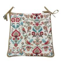William Original Tapestry - William Morris Design Tapered Tie-On Seat Pad. Garden/Patio/Kitchen/Dining - thumbnail 1