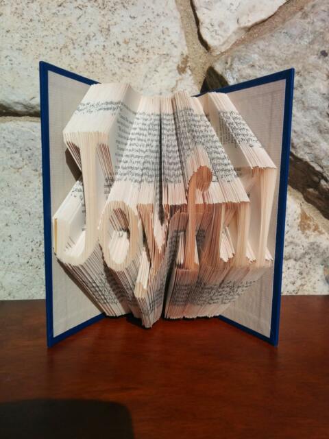 Joyful - Folded Book Art Fully Customizable, Joy, Happiness, Life, Purposeful - image 1