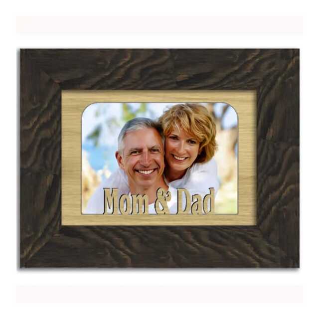 Mom & Dad Tabletop Picture Frame - Holds 4x6 Photo Multiple Color Options- Family - image 1