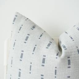 Grey Linear Striped Pillow Cover - thumbnail 2