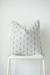 Grey Linear Striped Pillow Cover - thumbnail 1