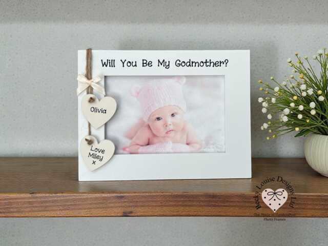 Will You Be My Godmother? Personalised Photo Frame Gift - image 1