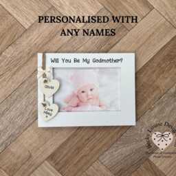 Will You Be My Godmother? Personalised Photo Frame Gift - thumbnail 2
