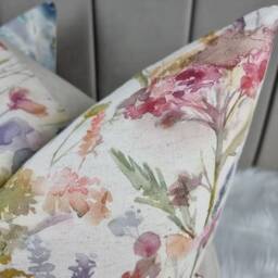 Voyage Poppy Natural Country Floral Fabric Cushion Cover Home Meadow Flowers For Couch Sofa Statement - thumbnail 2