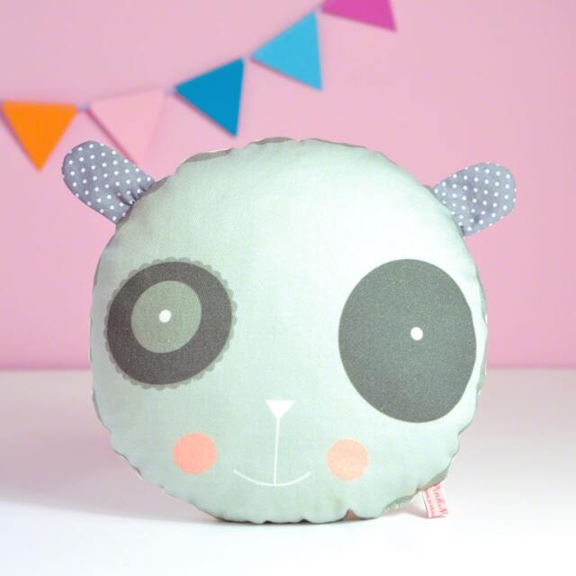 Panda Pillow For Baby Nursery Or Kids Room, By Pinknounou - image 1
