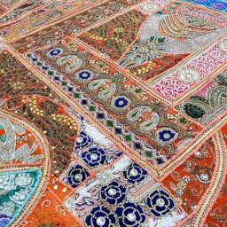 Elephant Tapestry Vintage Patchwork, Bohemian Wall Hanging - 80x100 Inches - thumbnail 4