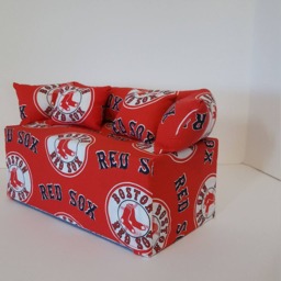 Hand-Made Red Sox Sofa/Couch Tissue Box Cover - Tissue Box Not Included - thumbnail 2