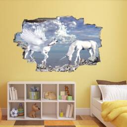 Unicorn Fantasy Wall Sticker Mural Decal Print Art Kids Girls Bedroom Decor Bt10 - thumbnail 3