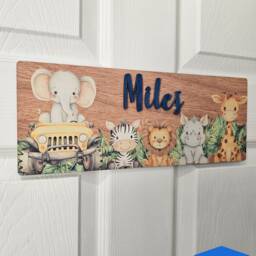 Personalised Childrens Door Sign Custom Name Plaque For Kids Room Farm Animal Nursery Decor Bedroom Wall Art Gift Children - thumbnail 3