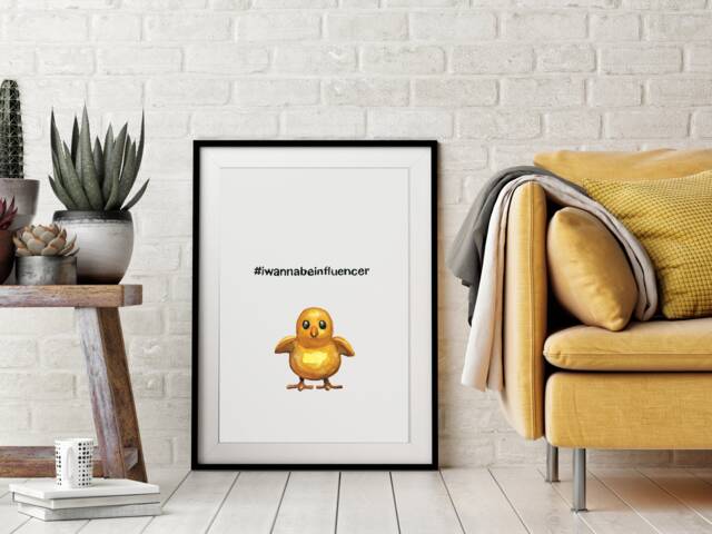 Urbanjunglestories, Chicken, Chicken Print, Poster, Fine Art, Watercolour, Animal Animals, Home Deco, Nature Funny Animal - image 1