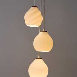 Organic 3, Coffee Ground & Biosourced Material Lamp Shades Coastal Eco Trio - thumbnail 3