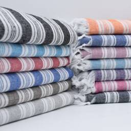 "Wholesale Towel, Turkish Pehtemal, Turkish Towel, Thin Peshtemal, Bridesmaid Gift Towel, Navy Blue Towel, 32""x65" - thumbnail 4