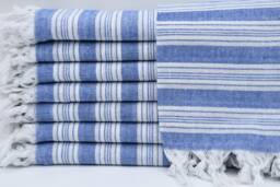 "Wholesale Towel, Turkish Pehtemal, Turkish Towel, Thin Peshtemal, Bridesmaid Gift Towel, Navy Blue Towel, 32""x65" - thumbnail 1