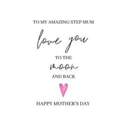 step Mum Mother's Day Candle Gift Keepsake Print Mother - thumbnail 4