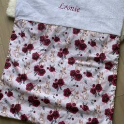 Personalized Ultra-Soft Moon Pattern Baby Blanket - thumbnail 3