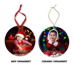 Personalised Baby's First Christmas Ornament Photo Keepsake - thumbnail 4
