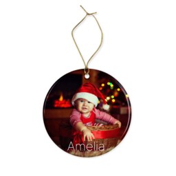 Personalised Baby's First Christmas Ornament Photo Keepsake - thumbnail 3