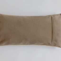 Handmade Cushion Cover, Textured Cream Turkish Rug Cushion, Pillow, Large Lumber Kilim 24''x16''/60x30 cm - thumbnail 3