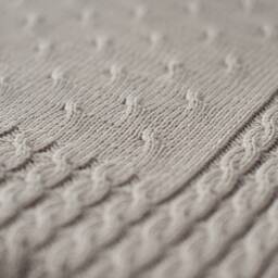 Hand Knit Merino Wool Baby Blanket Cable Newborn Wrap - thumbnail 3