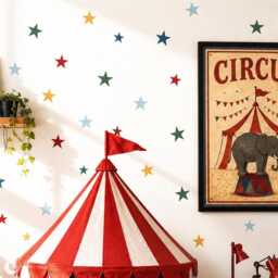 Colourful Irregular Star Wall Stickers - Multicoloured Fun Kid's Decor Whimsical Gender Neutral Nursery Decals - thumbnail 2