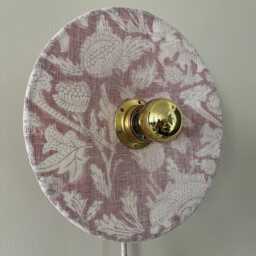 Nomadic Wall Light in Natural Linen & Cotton Wonder D.25 cm Yellow Made France - thumbnail 2