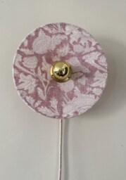 Nomadic Wall Light in Natural Linen & Cotton Wonder D.25 cm Yellow Made France