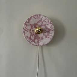 Nomadic Wall Light in Natural Linen & Cotton Wonder D.25 cm Yellow Made France - thumbnail 4