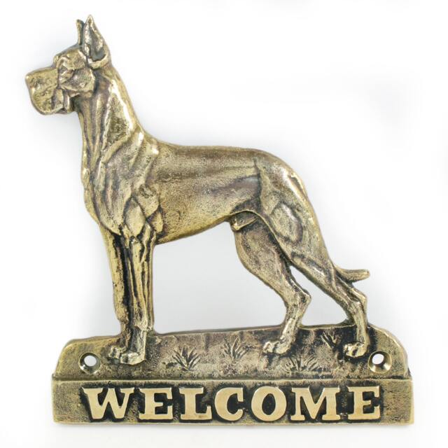 Great Dane - Cropped, Dog Welcome, Hanging Decoration, Limited Edition, Artdog - image 1