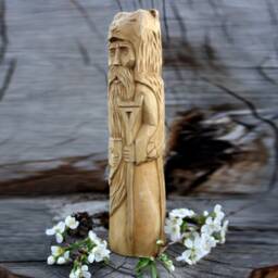 Handmade Linden Wood Slavic God Veles Statue Viking Talisman - thumbnail 2