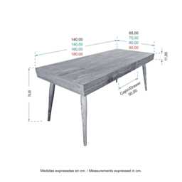 Handmade Pine Office Table With Drawer Solid Wood Desk - Ref. 0043 - thumbnail 4