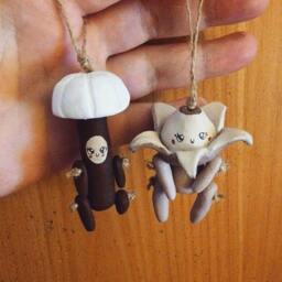 Set Of Five Handmade Ooak Mushroom Littles. You Choose Which - thumbnail 3