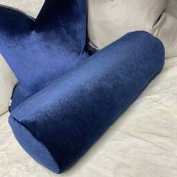 "Modern Bolster, Navy Cushion 16"" X 6" - thumbnail 3