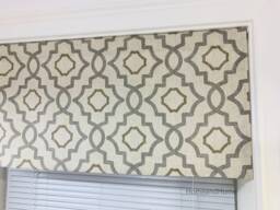 Tier Curtains Bathroom Kitchen Window Valance Farmhouse Curtain Grey Cream Beige Brown Window Valance Treatment - thumbnail 1