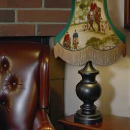 Fox Hunting Scene Lampshade Handmade UK Traditional Floor Lamp Shade - thumbnail 2