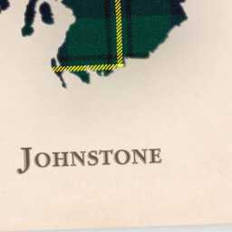 Clan Johnstone Scottish Tartan Map - Of Scotland Family Wall Decor, Ready To Hang - thumbnail 4