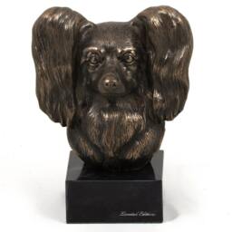 Papillon, Dog Marble Statue, Limited Edition, Artdog. Made Of Cold Cast Bronze. Perfect Gift. Limited Edition - thumbnail 3