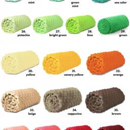 Custom Floral Cotton Minky Baby Blanket, Nursery Blanket - thumbnail 4