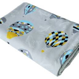 Custom Floral Cotton Minky Baby Blanket, Nursery Blanket - thumbnail 3