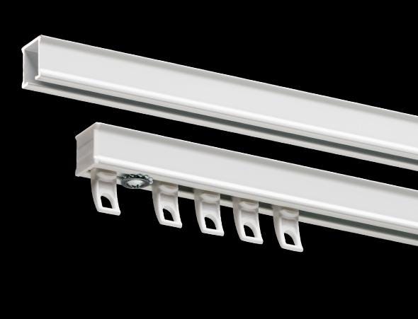 Heavy Duty Aluminum Wave Curtain Track Complete Set - 40cm - 350cm - image 1