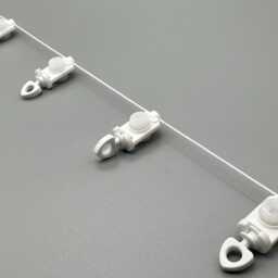 Heavy Duty Aluminum Wave Curtain Track Complete Set - 40cm - 350cm - thumbnail 4