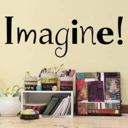 Imagine Wall Decal - Craft Room Vinyl Art Studio Decor - thumbnail 3