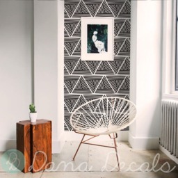 Geometric Triangle Vinyl Wall Decals - Minimalist Art Stickers - thumbnail 3