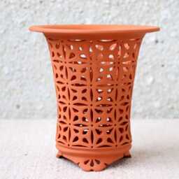 Terracota Orchid Pot For Planer Flower Pots Clay Orchid Neofinetia Gift Mother - thumbnail 3