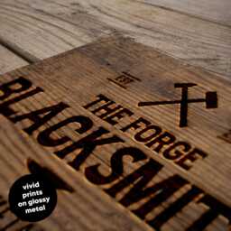 Personalised Blacksmith Workshop Sign - Custom Metal Forge Decor Metalwork Gift in A5, A4, A3 - thumbnail 3
